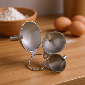 Westmark <b>Funnel</b> Set Mini 3 Piece Stainless Steel <b>Kitchen</b> <b>Funnels</b> For Cooking Baking - Product Image 3