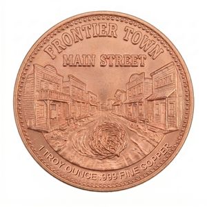 Pièce de monnaie commémorative en cuivre fin de 1 oz, motif Fleur UV, Ange, <span class=keywords><strong>Boussole</strong></span> vintage, Voyage vers l'Ouest, Signes du zodiaque, Pièce de défi souvenir en métal - Product Image 2