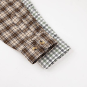 Factory Direct Custom OEM Streetwear Multicoloured <strong>Patchwork</strong> Chain Embroidery Cotton Flannel Long Sleeve Designer <strong>Shirts</strong> for Men - Product Image 6
