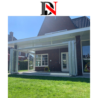 Porte pliante moderne à rupture de pont thermique pour villa, appartement, balcon en verre, usage extérieur et hôtelier