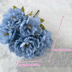 Fleurs <span class=keywords><strong>de</strong></span> <span class=keywords><strong>pivoine</strong></span> artificielles au toucher réel, <span class=keywords><strong>bouquet</strong></span> en soie nordique pour la décoration <span class=keywords><strong>de</strong></span> la maison <span class=keywords><strong>et</strong></span> des mariages, <span class=keywords><strong>pivoine</strong></span> <span class=keywords><strong>de</strong></span> simulation écologique <span class=keywords><strong>et</strong></span> durable - Product Image 6