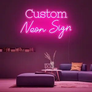 Drop Shipping Cardboard Happy Birthday Acrylic Letters Electronic Custom Neons Sign LED Customized Night Light