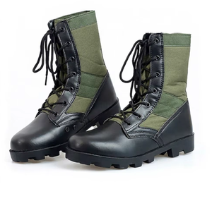 Bottes tactiques vertes à lacets pour hommes, semelles amortissantes, idéales pour la randonnée, la <span class=keywords><strong>chasse</strong></span>, la pêche, l'agriculture, imperméables et antidérapantes, Force Fan - Product Image 6