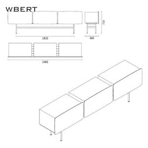 WBERT Buffet de luxe léger de style italien Meuble TV moderne simple en bois massif Rangement pour la maison Hôtel Design étroit pour vivre - Product Image 5