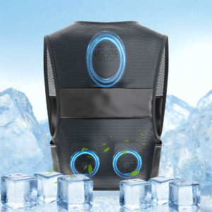 ग्रीष्मकालीन आउटडोर वर्क सेमीकंडक्टर कूलिंग वेस्ट लंबे समय तक चलने वाले पंखे जैकेट 100% पॉलिएस्टर पेल्टियर कूलिंग वेस्ट - Product Image 6