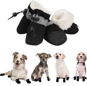 <span class=keywords><strong>Botas</strong></span> para Perro Duraderas, Cálidas y Lindas, de Forro Polar Suave, Zapatos de Invierno para <span class=keywords><strong>Perros</strong></span> Pequeños y Medianos - Product Image 1