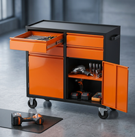 Armoire à outils mobile robuste en acier avec tiroirs verrouillables, chariot à outils industriel pour garage, personnalisable OEM