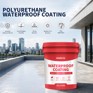 Revestimiento Impermeable de Poliurea a Base de Agua, 5 Litros, Revestimiento de Silicona para Techos, Revestimiento Impermeable de Poliuretano de un Solo Componente - Product Image 1