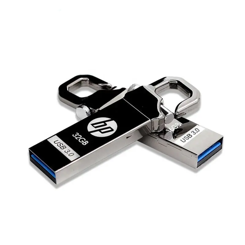 Unidad flash USB 3,0, pendrive de metal de 8gb, 16gb, 32gb, 64gb, 128gb, 3,0, para hp, el mejor regalo