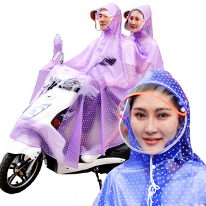 Imperméable de moto en PVC imperméable pour femmes avec des points verts <span class=keywords><strong>Poncho</strong></span> de <span class=keywords><strong>pluie</strong></span> vert pour l'extérieur vélo voyage vêtements de <span class=keywords><strong>pluie</strong></span> pour adultes filles - Product Image 4
