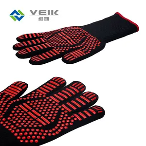 Guantes duraderos de aramida para horno de cocina, 932f, resistentes al calor