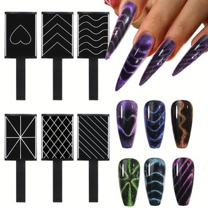 Perles magnétiques en gel effet œil-de-chat, irisées, style bonbons glacés, paillettes polyvalentes arc-en-ciel, multifonctionnelles, double embout, pour <span class=keywords><strong>ongles</strong></span> longs - Product Image 3