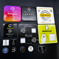 NFC-Chip Kontaktlose IC-Karte Acryl-Tischaufsteller für Restaurantmenü Google-Bewertung Check-in-Tafel