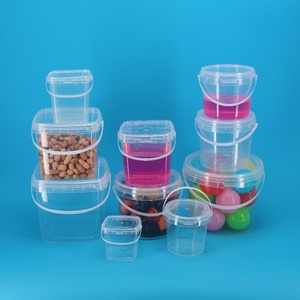 Cubos Redondos de PP <span class=keywords><strong>Yusu</strong></span> de 5L al por Mayor con Tapa y Asa, Grado Alimenticio, No Tóxicos, Ecológicos, Duraderos, Sellado Fuerte, Reciclables - Product Image 1