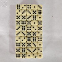 Jeu de dés hexagonaux en acrylique beige de 14 mm, 50 pièces, coins arrondis, design durable, luxe, jeux éducatifs pour adultes, jeux de table, mathématiques
