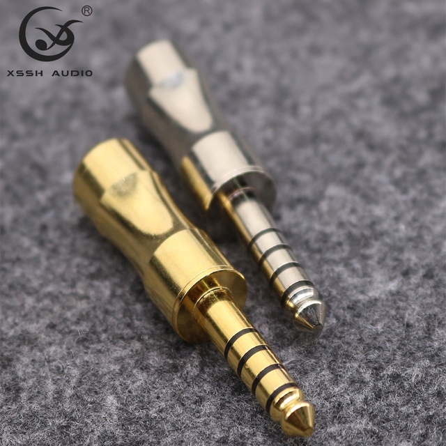 Balanced Output Jacks YIVO XSSH Audio OEM ODM Hi-end HIFI Brass Plated Gold/Rhodium Conductor Eco-Friendly 4.4mm Headphone Plug