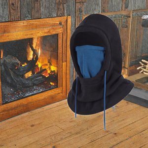 Cagoule de ski à carreaux en polaire pour homme et femme, masque facial chaud avec tissu standard pour le froid - Product Image 3