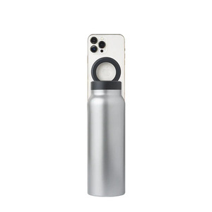NOUVEAU Couvercle magnétique de 24oz Support de téléphone pour bouteille d'eau Support réglable pour bouteille d'eau en attente pour iPhone - Product Image 4