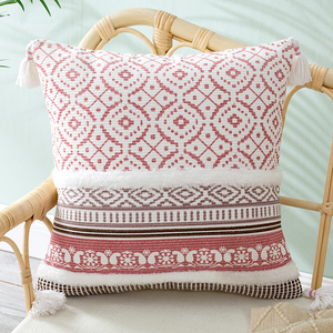 Funda de Almohada Decorativa de Alta Calidad con Diseño Tufted, Funda de Almohada Boho con Estampado de Color, Fundas de Cojín Tufted, <span class=keywords><strong>Comprar</strong></span> Ahora - Product Image 3