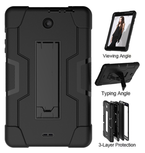 Vente en gros robuste 3 en 1 Silicone + couches PC étui de protection à l'épreuve des enfants robuste pour Alcatel Joy <span class=keywords><strong>Tab</strong></span> 2 <span class=keywords><strong>8</strong></span> pouces 2020 9032W T550 - Product Image 1