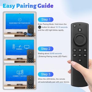 รีโมทคอนโทรลเสียงทดแทนของ L5B83H ใช้ได้กับ <span class=keywords><strong>Amazon</strong></span> <span class=keywords><strong>Fire</strong></span> <span class=keywords><strong>TV</strong></span> <span class=keywords><strong>Stick</strong></span> 3rd genhd /lite/ <span class=keywords><strong>4K</strong></span>/<span class=keywords><strong>4K</strong></span> Max <span class=keywords><strong>Cube</strong></span> (2ND/3rd) - Product Image 4