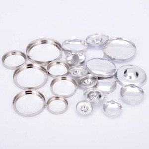 <span class=keywords><strong>Prix</strong></span> de gros Boutons recouverts de tissu à dos plat avec anneaux pour manteaux - Product Image 3