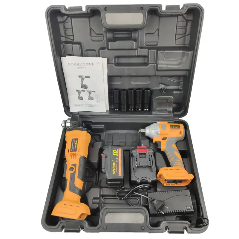 New 2PCS professional hot selling impact drills and angle grinders, portable power tool combo sets