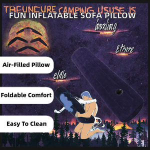 Nuevo Sofá Inflable de Flocado para Adultos, Cojín de Apoyo para Piernas y Glúteos, Ergonómico, Plegable, Lavable y Ligero - Product Image 2