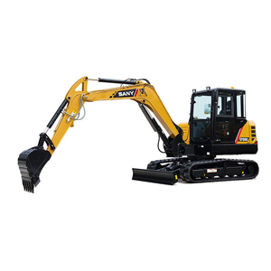 Excavatrice sur chenilles SANY SY60C jaune, équipement de construction de taille moyenne, machine de terrassement robuste - Product Image 4
