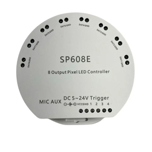 Cho LED <span class=keywords><strong>Pixel</strong></span> Strip ws2812b ws2811 ws2813 ws2815 ucs1903 được xây dựng trong mic/AUX âm nhạc 8 tín hiệu kết quả đầu ra sp608e Bluetooth điều khiển - Product Image 3