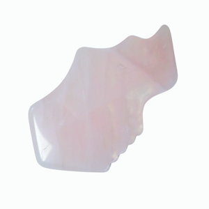 Piedra Gua Sha de Cuarzo Rosa Natural con Diseño de Dientes de Sierra, Tabla Facial Gua Sha de Cristal de Cuarzo Rosa, Herramienta de Masaje para Cara, Cuello y Cuerpo para el Cuidado de la Piel - Product Image 5