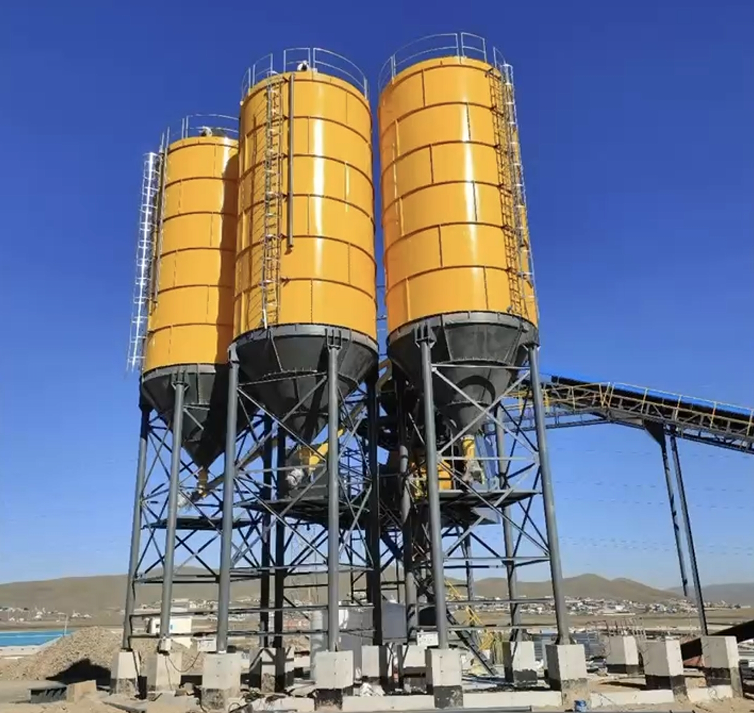 Силос для производства листового цемента различной емкости 50 т-300 т для бетонного завода, порошковый силосный станок