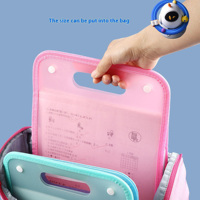 Système de classement de fichiers en gros : Classeur vertical portable A4 pour étudiants avec pochettes en PP pour rangement et organisation