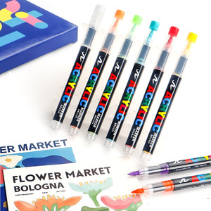 ปากกาอะคริลิคแบบน้ำ สำหรับนักเรียนประถม หัวนุ่ม เขียนและวาดภาพ - Product Image 4