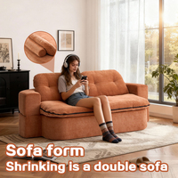 Cama de Día Tapizada Moderna con Compresión al Vacío, la Más Vendida en Alibaba, Ideal para Apartamentos Pequeños, Disponible en EE. UU.