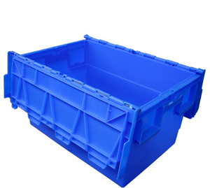 Cajas de Almacenamiento Apilables para Logística, Contenedores de Plástico con Tapa Reutilizables, Cajas de Transporte Apilables - Product Image 3