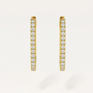 Orecchini a polsino quadrati alla moda, design minimalista ed elegante, gioielli da donna per l'uso quotidiano, orecchini di tendenza - Product Image 5