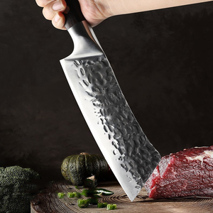 <span class=keywords><strong>Cuchillo</strong></span> de Carnicero, <span class=keywords><strong>Cuchillo</strong></span> de Chef, Forjado a Mano con Textura de Martillo, Hoja Entera, <span class=keywords><strong>Cuchillo</strong></span> de Cocina con Caja de Regalo <span class=keywords><strong>para</strong></span> Cocinar en Casa y Barbacoa - Product Image 2