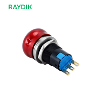 Interrupteur à bouton poussoir d'urgence SOS électrique 22 mm 12 V 24 V pour arrêt et démarrage, sortie d'alimentation