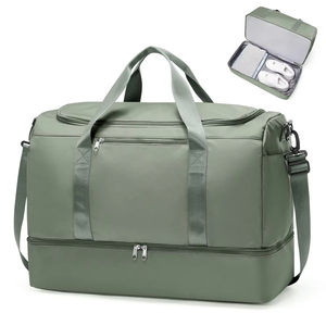 กระเป๋าเดินทางขนาดใหญ่ น้ำหนักเบา ทนทาน นุ่มสบาย สำหรับผู้ชาย ผู้หญิง ใช้ได้ในวันหยุดสุดสัปดาห์ มีช่องใส่รองเท้า เหมาะสำหรับใช้ในงานคลอดบุตร โยคะ และฟิตเนส - Product Image 1