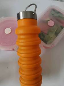 Botella de Agua Plegable a Prueba de Fugas, Botella Deportiva Plegable Reutilizable de Silicona para Viajes al Aire Libre, Gimnasio, Campamento, <span class=keywords><strong>Senderismo</strong></span> - Product Image 6