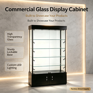 Los Comercios Minoristas Utilizan Muebles de Exhibición y Mostradores. Vitrinas de Vidrio Personalizadas al por Mayor. Exhibidores con Iluminación LED y Cerradura - Product Image 1