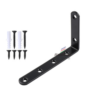 L Shaped Right Angle <b>Bracket</b> 125x75mm Cold Rolled Steel Durable Shelf Support For Tabletop Storage Corner <b>Brackets</b> - Product Image 3
