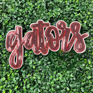 Hấp dẫn sequin Man rợ Font các bản vá lỗi DIY sắt trên thêu vàng bạc long lanh rams Bạc sư tử wildcats ĐộI Logo các bản vá lỗi - Product Image 2