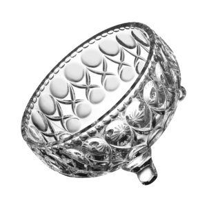 <span class=keywords><strong>Elegante</strong></span> Ciotola per Frutta di Grandi Dimensioni in Cristallo Intagliato con Coperchio per Caramelle, Zucchero e Dessert - Product Image 4