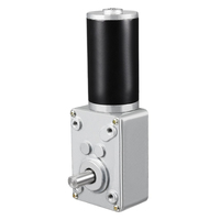 Moteur à engrenage électrique à vis sans fin, 12 v en cc, 24v, 3 tr/min, 60 kg-cm, vitesse inversée, réduction de la turbine, arbre de 8mm