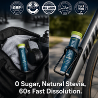 Comprimés effervescents électrolytiques sans sucre pour une hydratation rapide, adaptés au régime cétogène, sans calorie, complément alimentaire pour les sportifs