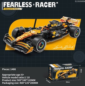 Bloques de Construcción de Coche de Carreras F1 a Escala <span class=keywords><strong>1</strong></span>:10 con Dirección y Suspensión Funcionales, Kit de Modelo de Coche de Carreras F1 para Adultos - Product Image 5