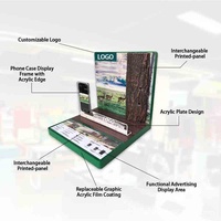 Maßgefertigter Acryl-Handy-Displayständer für Mobiltelefon-Geschäfte, Supermärkte, Einzelhandel, Ausstellungsräume, Smartphone-Halter und Präsentationsvitrine