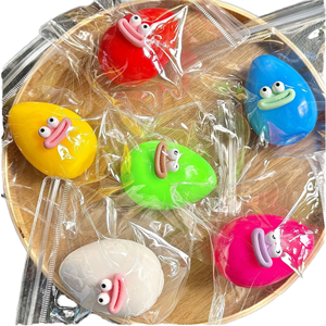 Juguete Blandito con Forma de Huevo y Boca Grande Syh1439, Colorido, de TPR, para Aliviar el Estrés, Regalo para Niños y Adultos, Venta al Por Mayor - Product Image 1